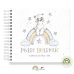 Livro Memórias Afetivas Mesversário Panda Arco-Íris - Image 2