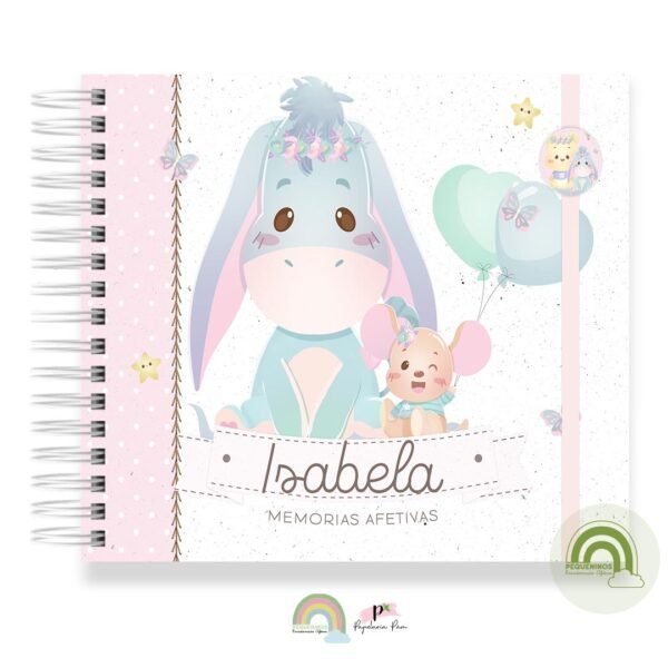 Livro Memórias Afetivas Mesversário Ursinho Pooh Menina