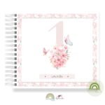 Livro Memórias Afetivas Mesversário Borboletar Floral II - Imagem 4
