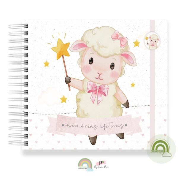 Livro Memórias Afetivas Mesversário Ovelhinha Menina