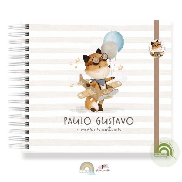 Livro Memórias Afetivas Mesversário Raposinha