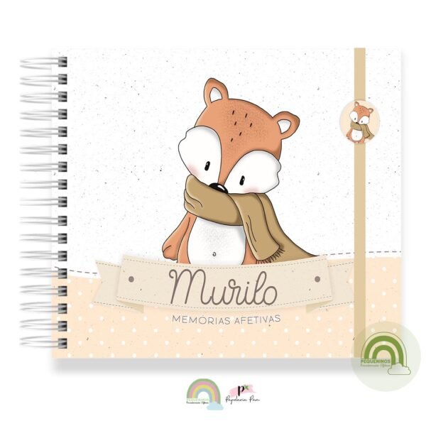 Livro Memórias Afetivas Mesversário Raposinha Baby
