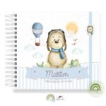 Livro Memórias Afetivas Mesversário Ursinho Aviador