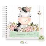 Livro Memórias Afetivas Mesversário Safari Menina Zebrinha