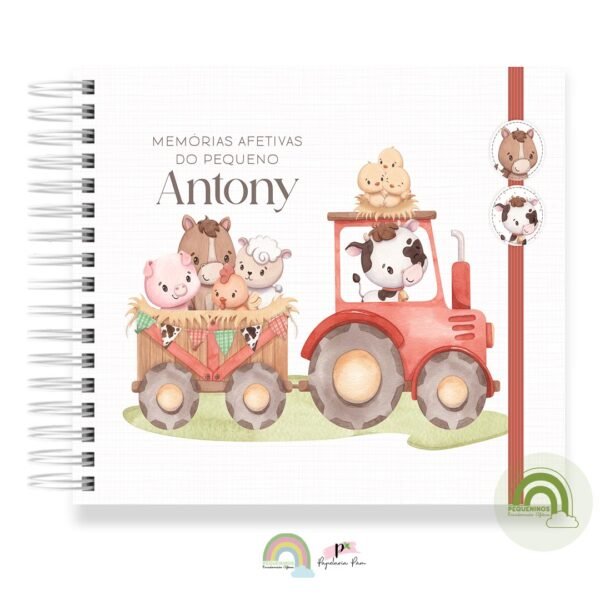 Livro Memórias Afetivas Mesversário Fazendinha 1