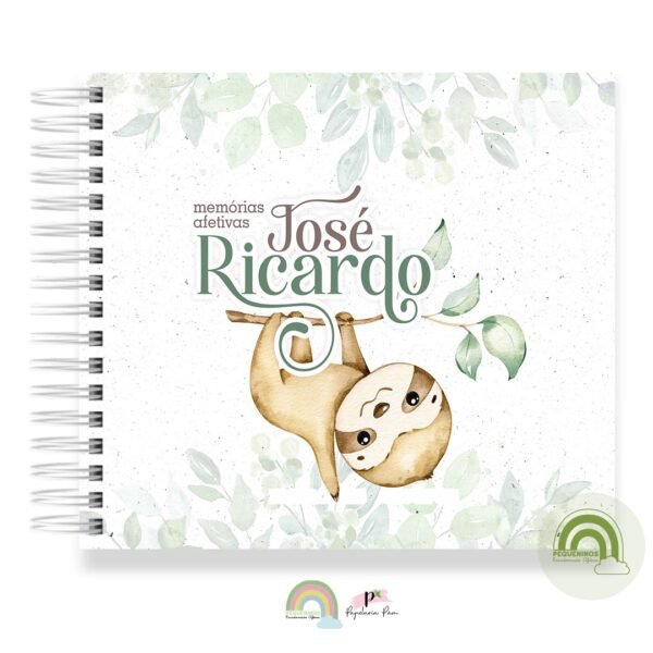Livro Memórias Afetivas Mesversário Bicho Preguiça