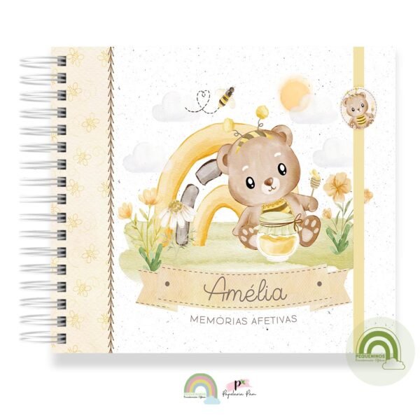 Livro Memórias Afetivas Mesversário Bee Bear