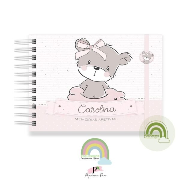 Livro Memórias Afetivas Mesversário A5 - Bear Bailarina