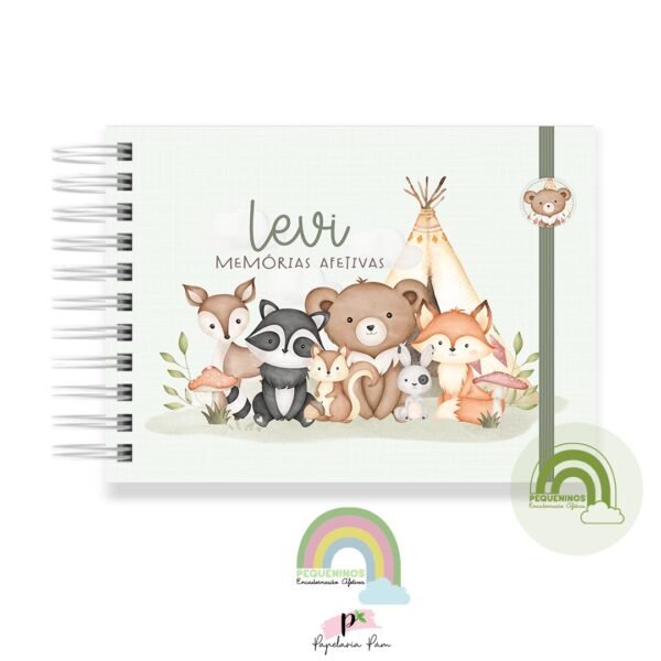 Livro Memórias Afetivas Mesversário A5 - Meu Pequeno Bosque
