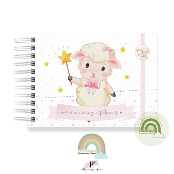 Livro Memórias Afetivas Mesversário A5 - Ovelhinha Menina
