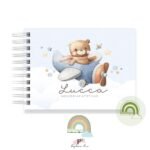 Livro Memórias Afetivas Mesversário A5 - Ursinho Aventureiro