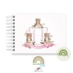 Livro Memórias Afetivas Mesversário A5 - Xadrez Monograma Rosa – Bild 2