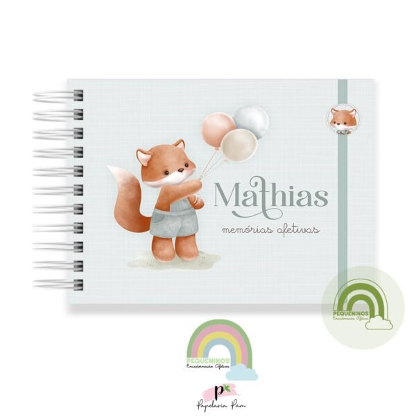 Livro Memórias Afetivas Mesversário A5 - Festa Da Raposa
