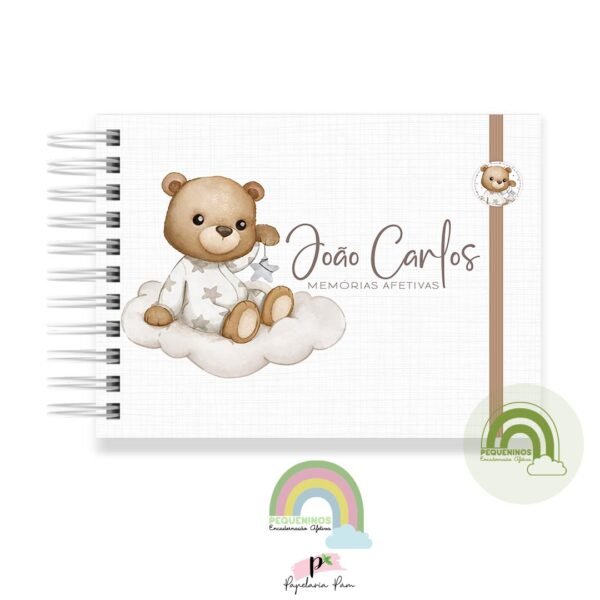 Livro Memórias Afetivas Mesversário A5 - Urso João 2