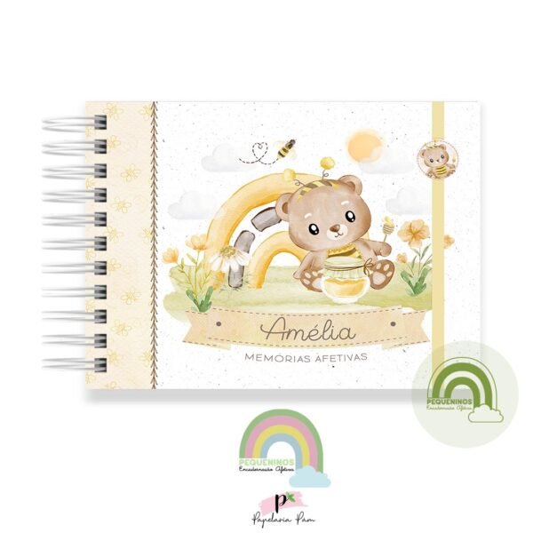 Livro Memórias Afetivas Mesversário A5 - Bee Bear