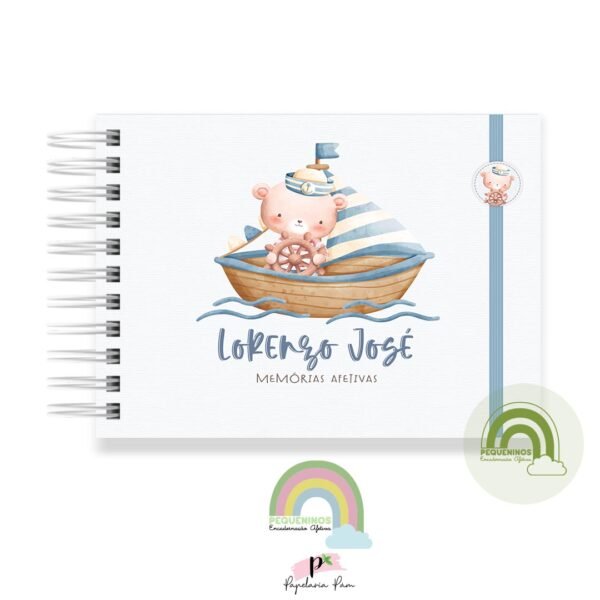 Livro Memórias Afetivas Mesversário A5 - Meu Bom Marinheiro