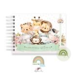 Livro Memórias Afetivas Mesversário A5 - Safari Menina