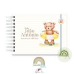Livro Memórias Afetivas Mesversário A5 - Urso Praieiro