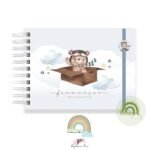 Livro Memórias Afetivas Mesversário A5 - Aventuras Do Teddy