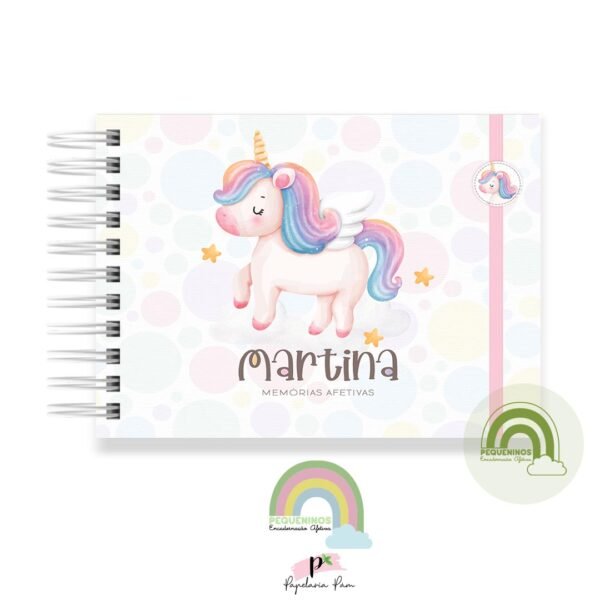 Livro Memórias Afetivas Mesversário A5 - Meu Unicórnio 3