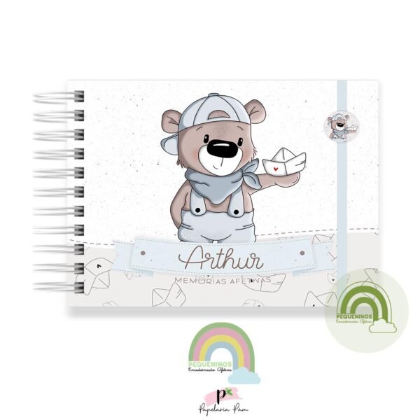 Livro Memórias Afetivas Mesversário A5 - Ursinho Cute