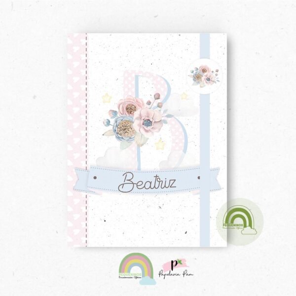Porta Documentos Alfabeto Candy Floral