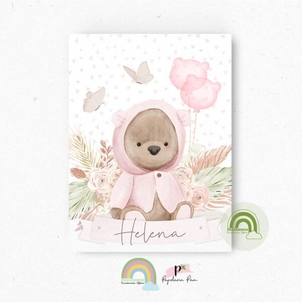 Porta Documentos Bear Baby Girl