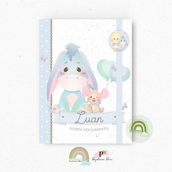 Porta Documentos Ursinho Pooh Menino