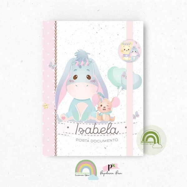 Porta Documentos Ursinho Pooh Menina