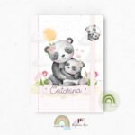 Porta Documentos Panda Mãe E Filha