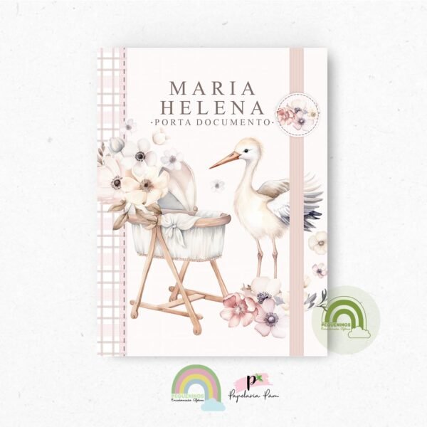 Porta Documentos Cegonha Baby Girl