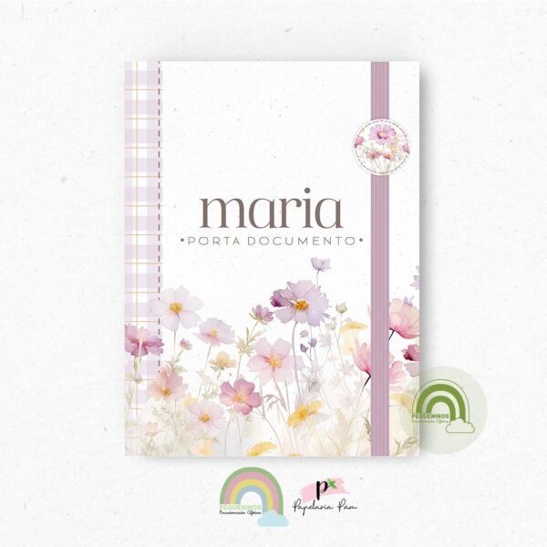 Porta Documentos Floral Maria