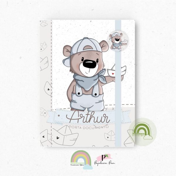 Porta Documentos Ursinho Cute