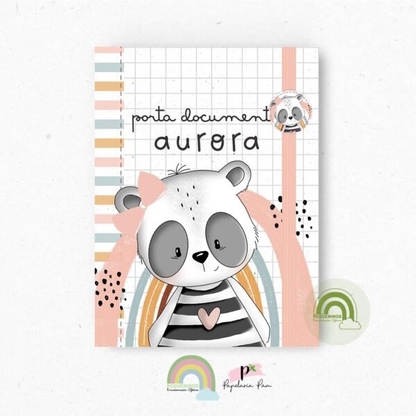 Porta Documentos Panda Aurora