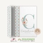 Álbum de fotos - Monograma Borboletas Verde