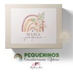 Caixa Cartonada - Arco Iris Boho Menina