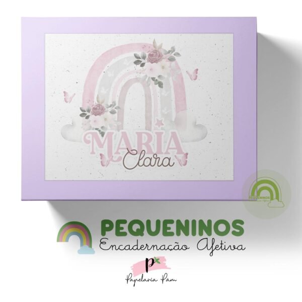 Caixa Cartonada - Floral Boho Rainbow
